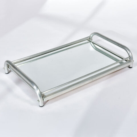 Large Chrome Mirrored Tray 01