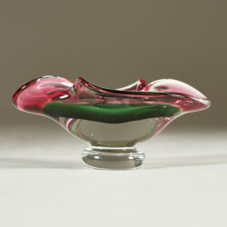 The image for Pink And Green Czech Bowl 0004 V1