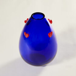 The image for Blue Heart Vase 0132 V1