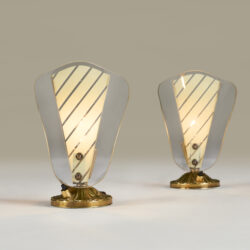 The image for Small Italian Striped Table Lamps Valerie Wade 23 175 V1