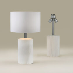 The image for White And Chrome Marble Lamps Valerie Wade 263214 V1