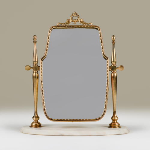 Italian Shaped Marble Base Mirror Valerie Wade 27 187 V1