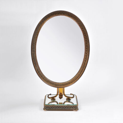 Oval Filligree Mirror 01