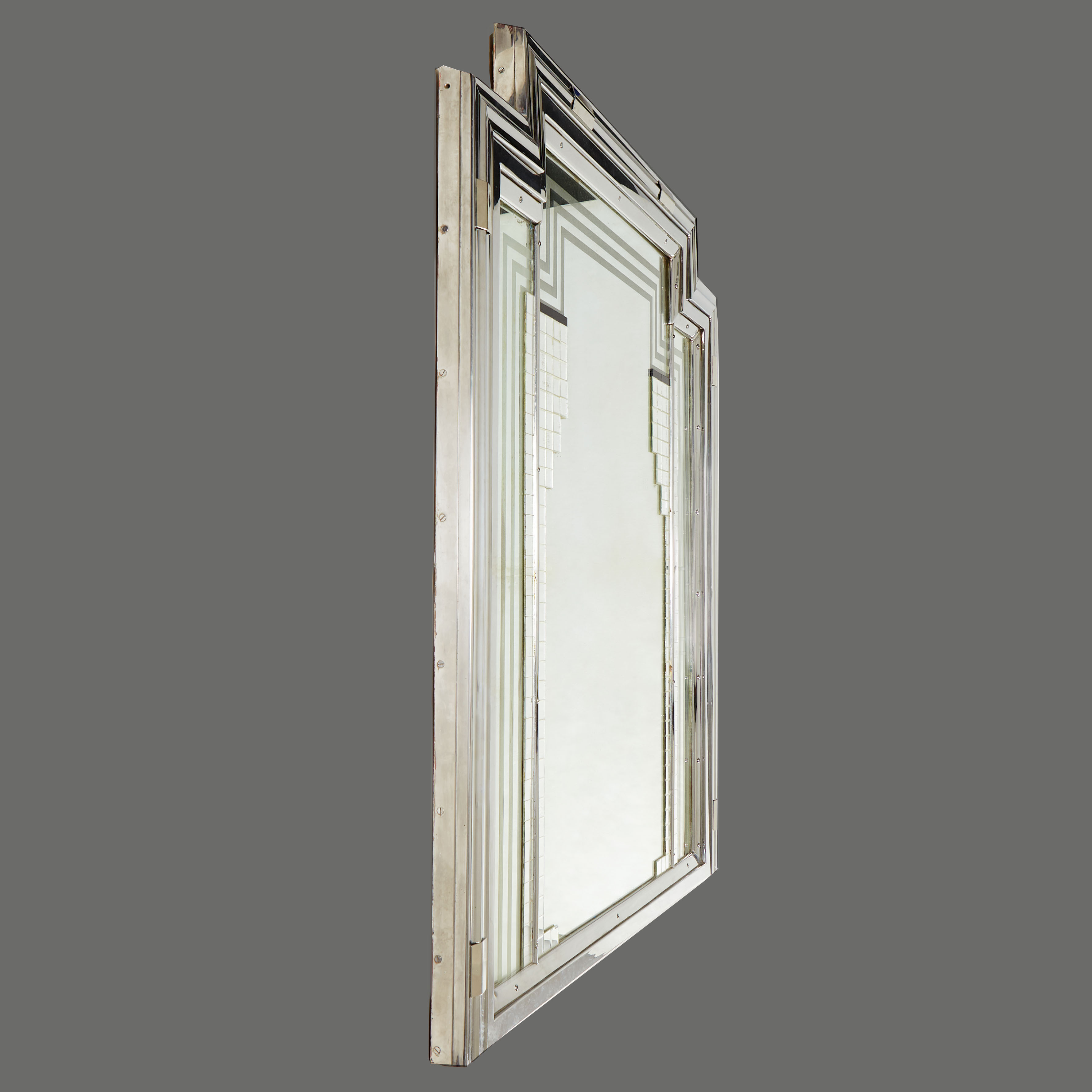 1930S Deco Wall Mirror 0165 V2