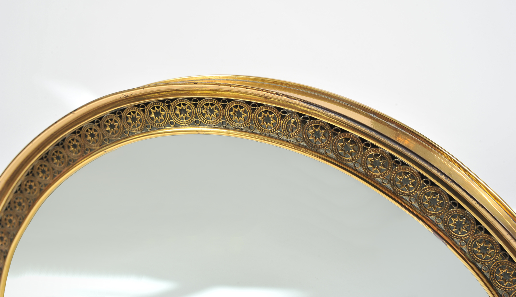 1940S Brass Table Mirror–09