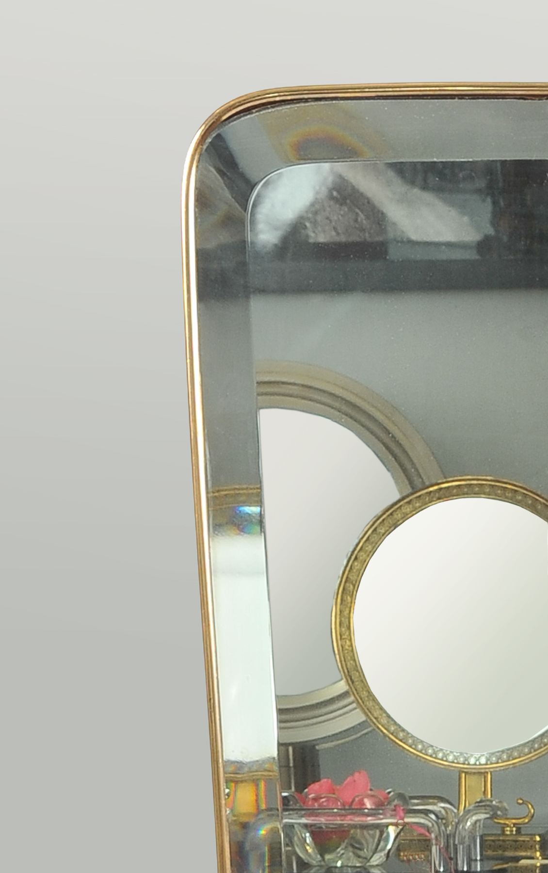 1950 Shaped Brass Mirror 02