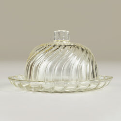 The image for Vintage Glass Cheese Dish Valerie Wade 23 235 V1