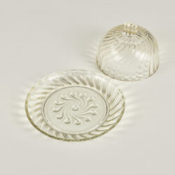 The image for Vintage Glass Cheese Dish Valerie Wade 23 238 V1