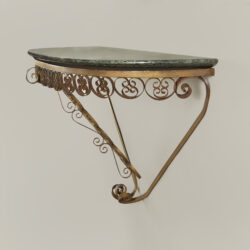 The image for Italian Brass And Marble Wall Console 19 0146 V1