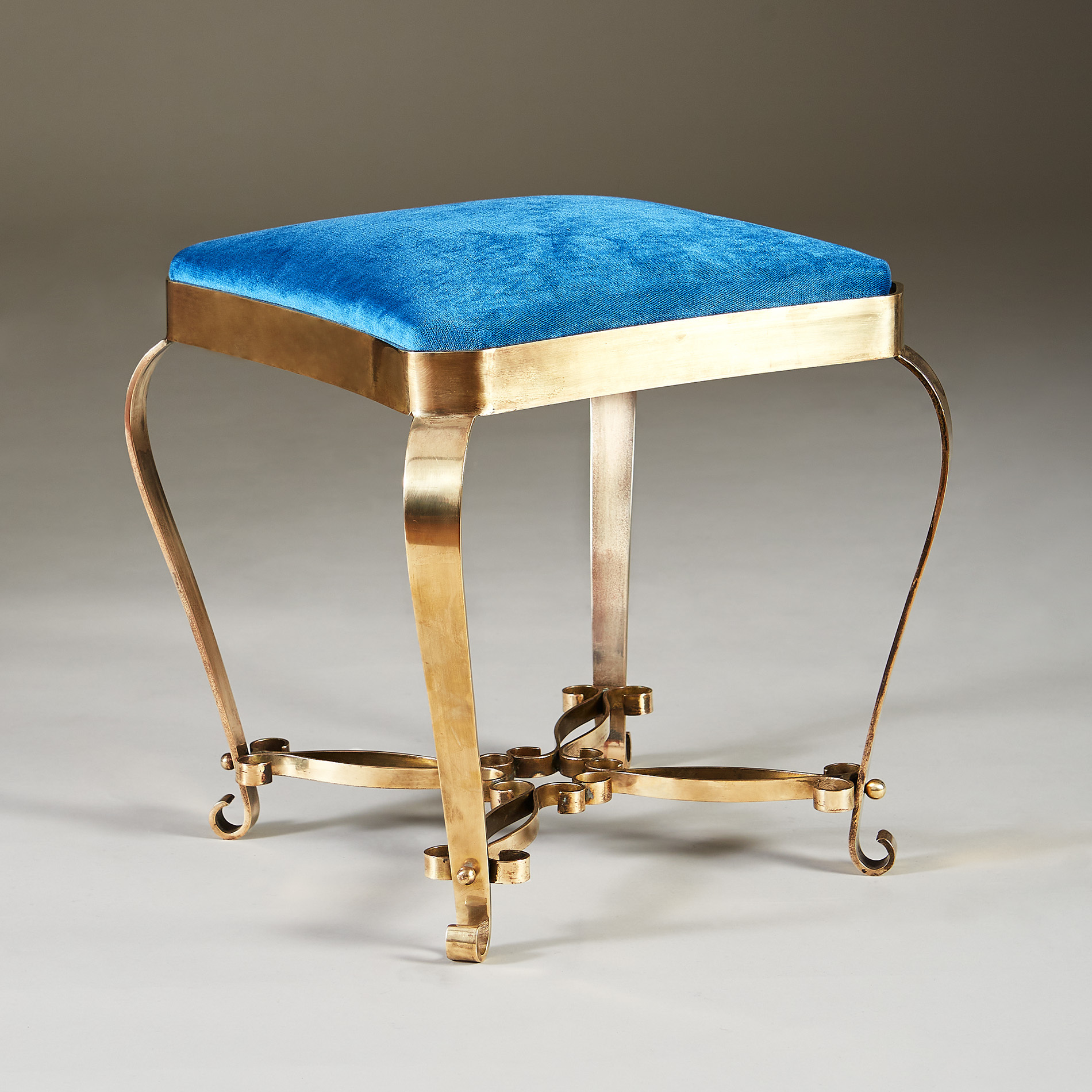 Italian Brass Stool 20210225 Valerie Wade 2 092 V1