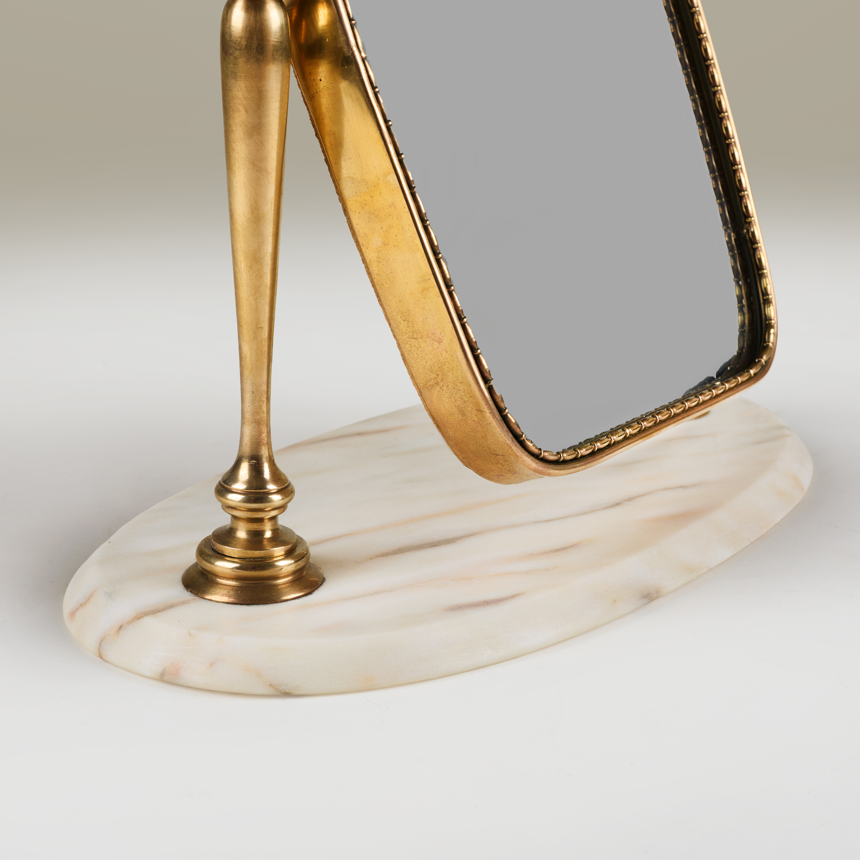 Italian Shaped Marble Base Mirror Valerie Wade 27 191 V1