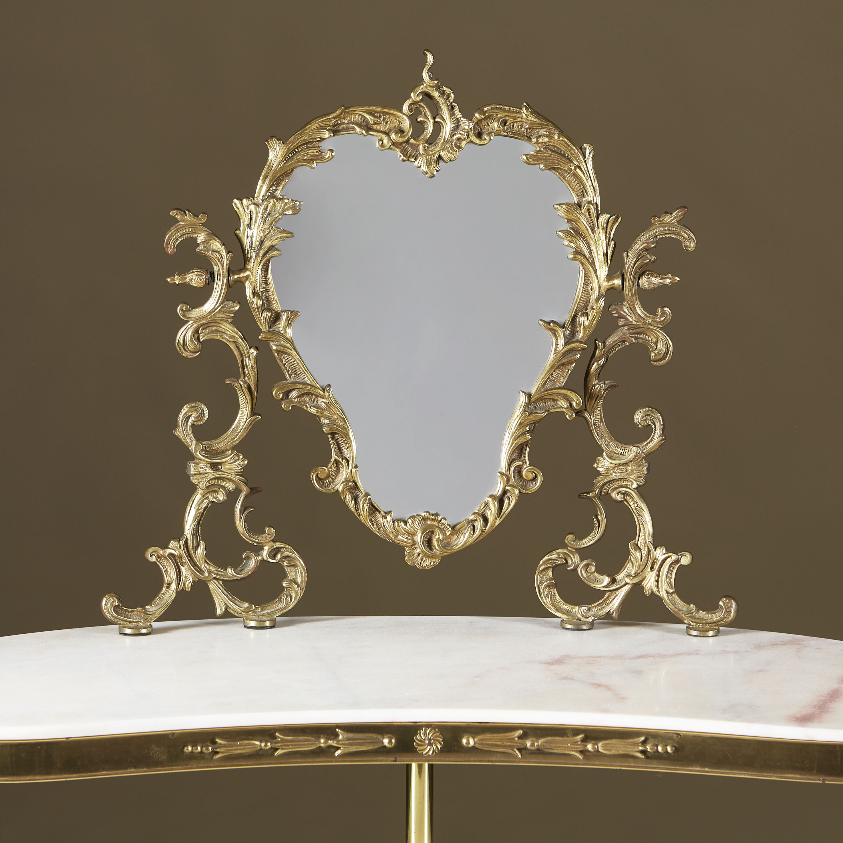 Italian Marble Topped Dressing Table 0071 V1