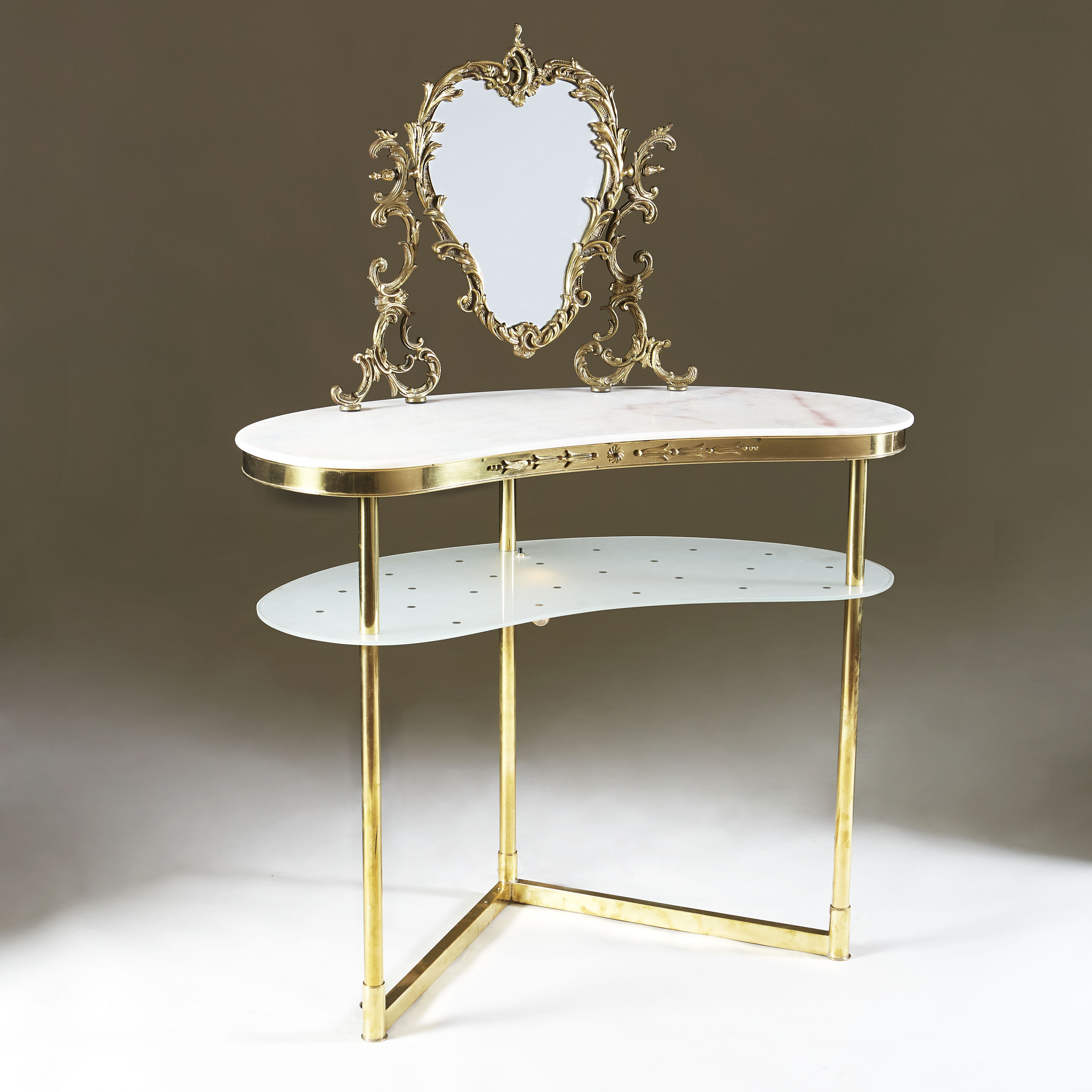 Italian Marble Topped Dressing Table 0073 V1