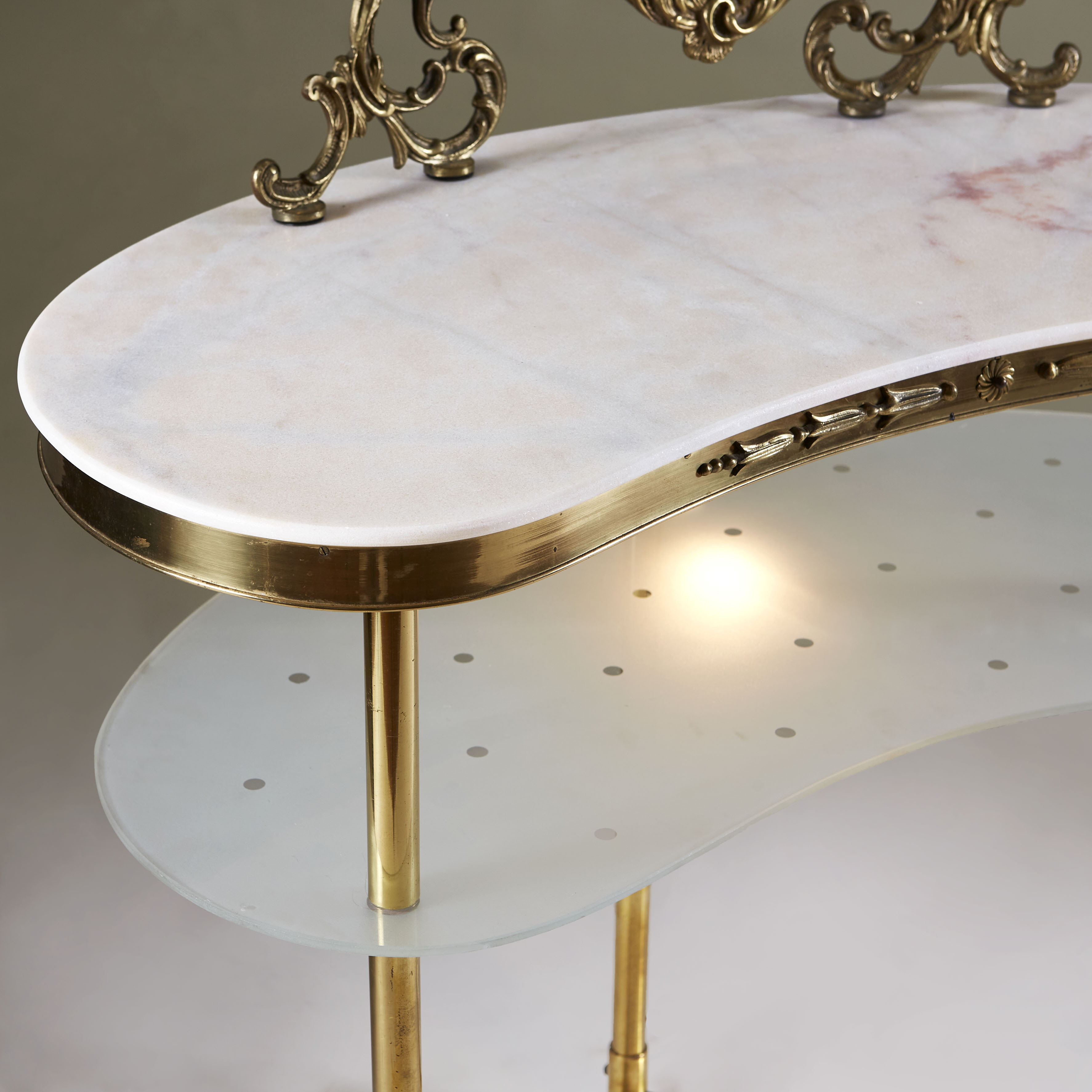 Italian Marble Topped Dressing Table 0079 V1