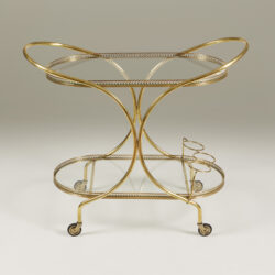 The image for Italian Oval Brass Trolley 19 0121 V1