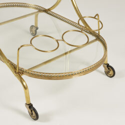 The image for Italian Oval Brass Trolley 19 0124 V1