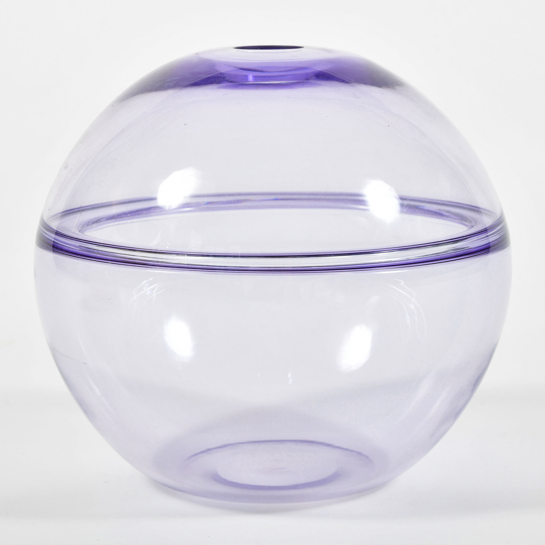 1950S Purple Murano Globe Vase 01