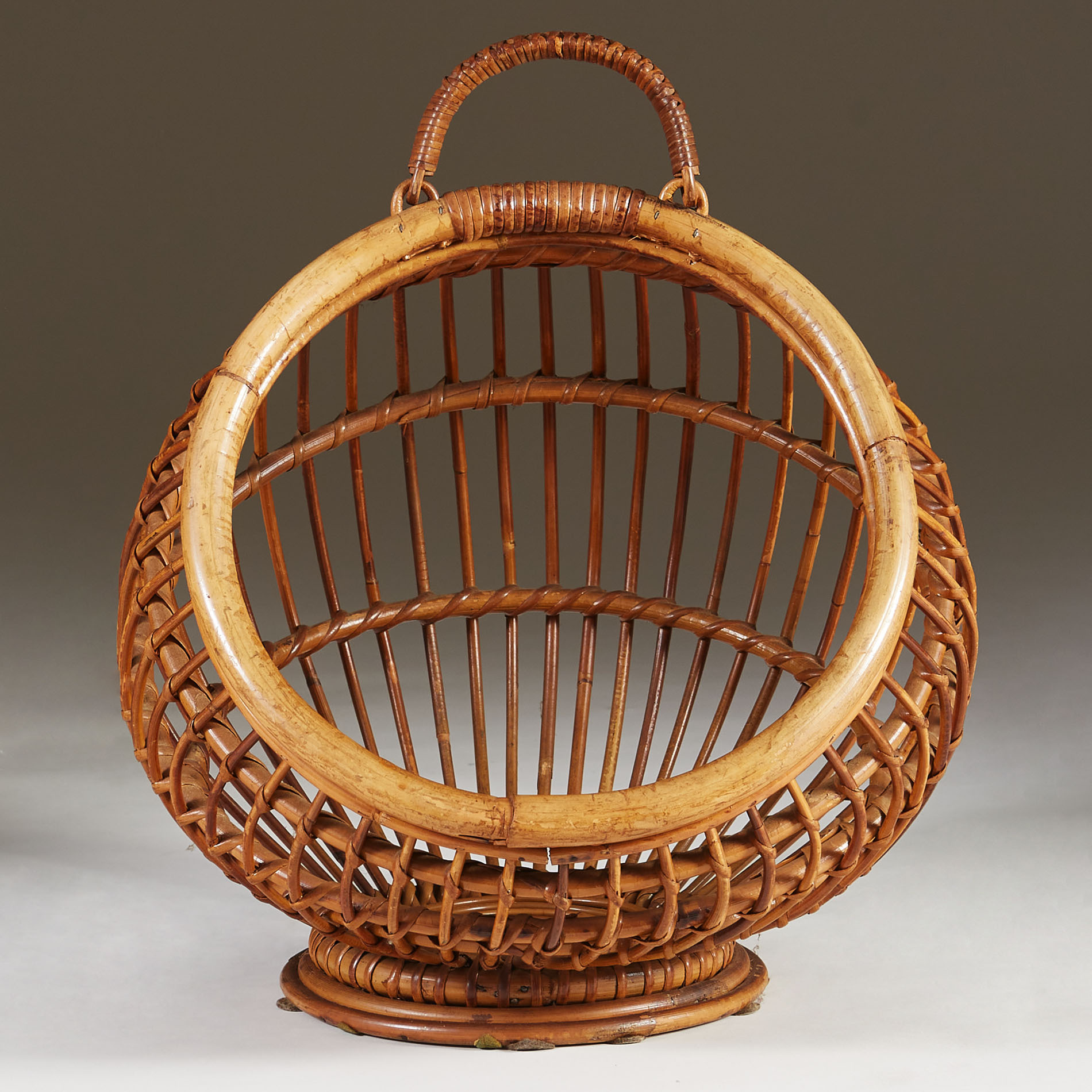 Italian Wicker Magazine Rack 0045