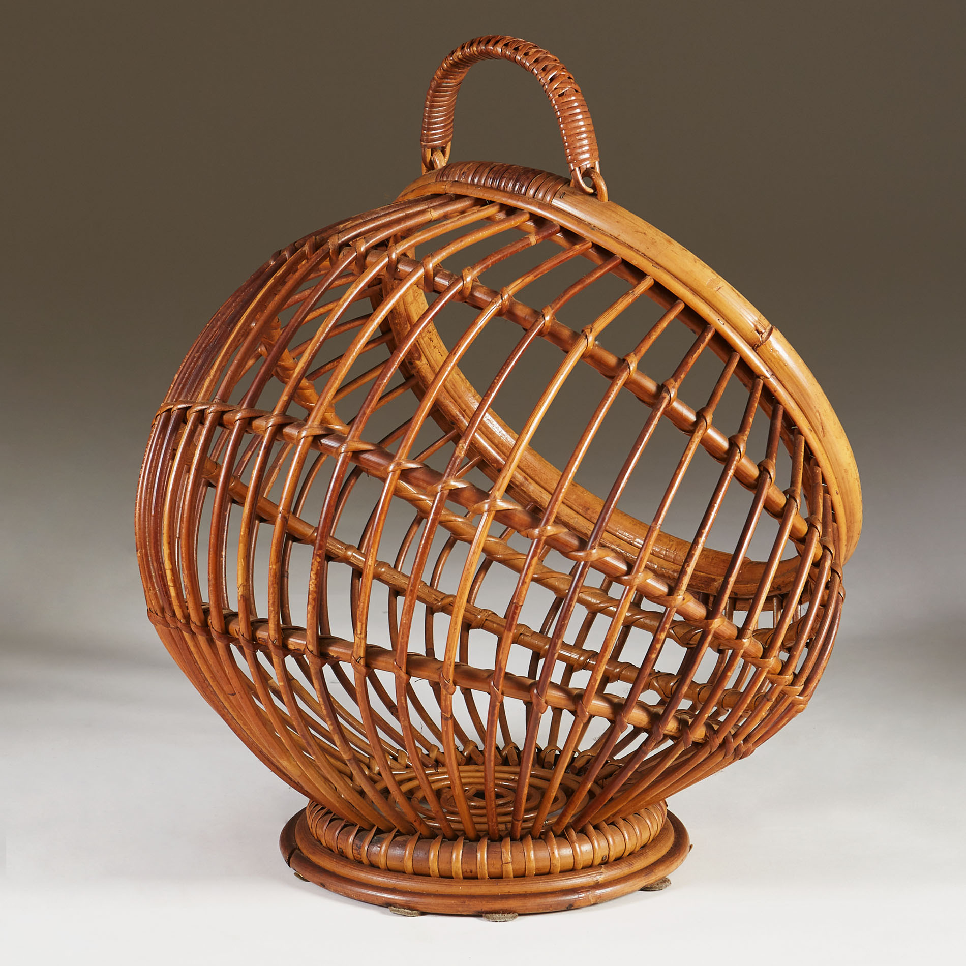 Italian Wicker Magazine Rack 0048