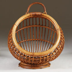 The image for Italian Wicker Magazine Rack 0045