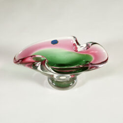 The image for Pink And Green Czech Bowl 0003 V1