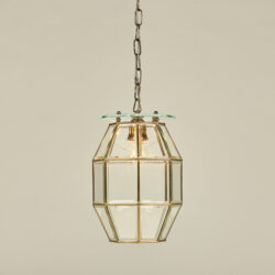 The image for Italian 1960S Brass And Glass Lantern  Valerie Wade 23 218 V1