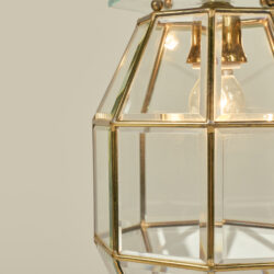 The image for Italian 1960S Brass And Glass Lantern Valerie Wade 23 220 V1