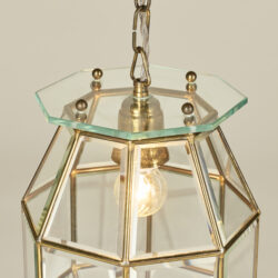 The image for Italian 1960S Brass And Glass Lantern Valerie Wade 23 226 V1