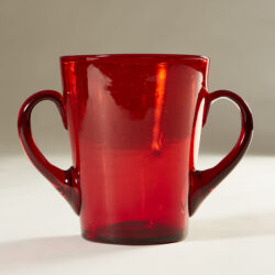 The image for Red Glass Ice Bucket 0116 V1