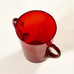 The image for Red Glass Ice Bucket 0125 V1