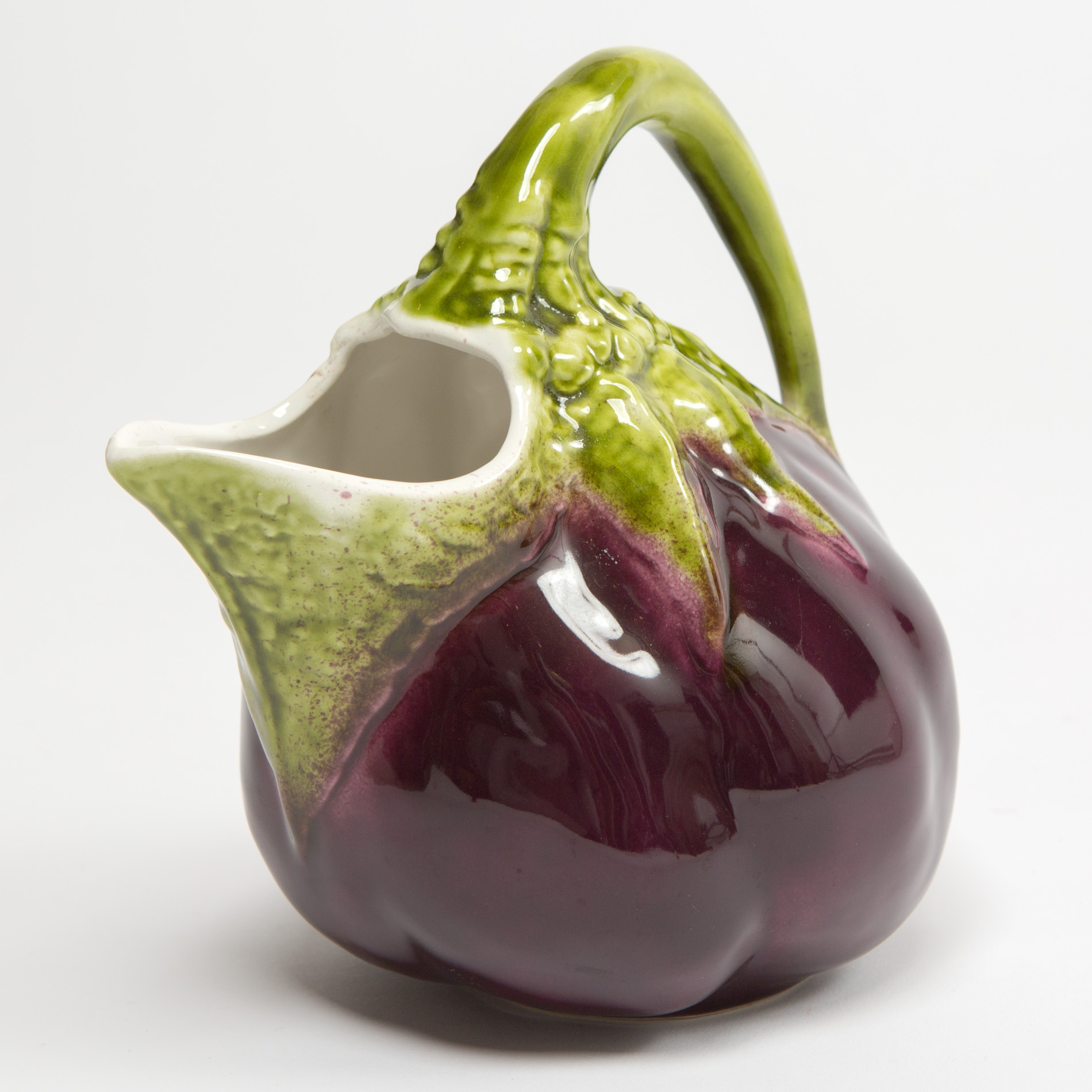 French 1950s ceramic figural fruit pitcher