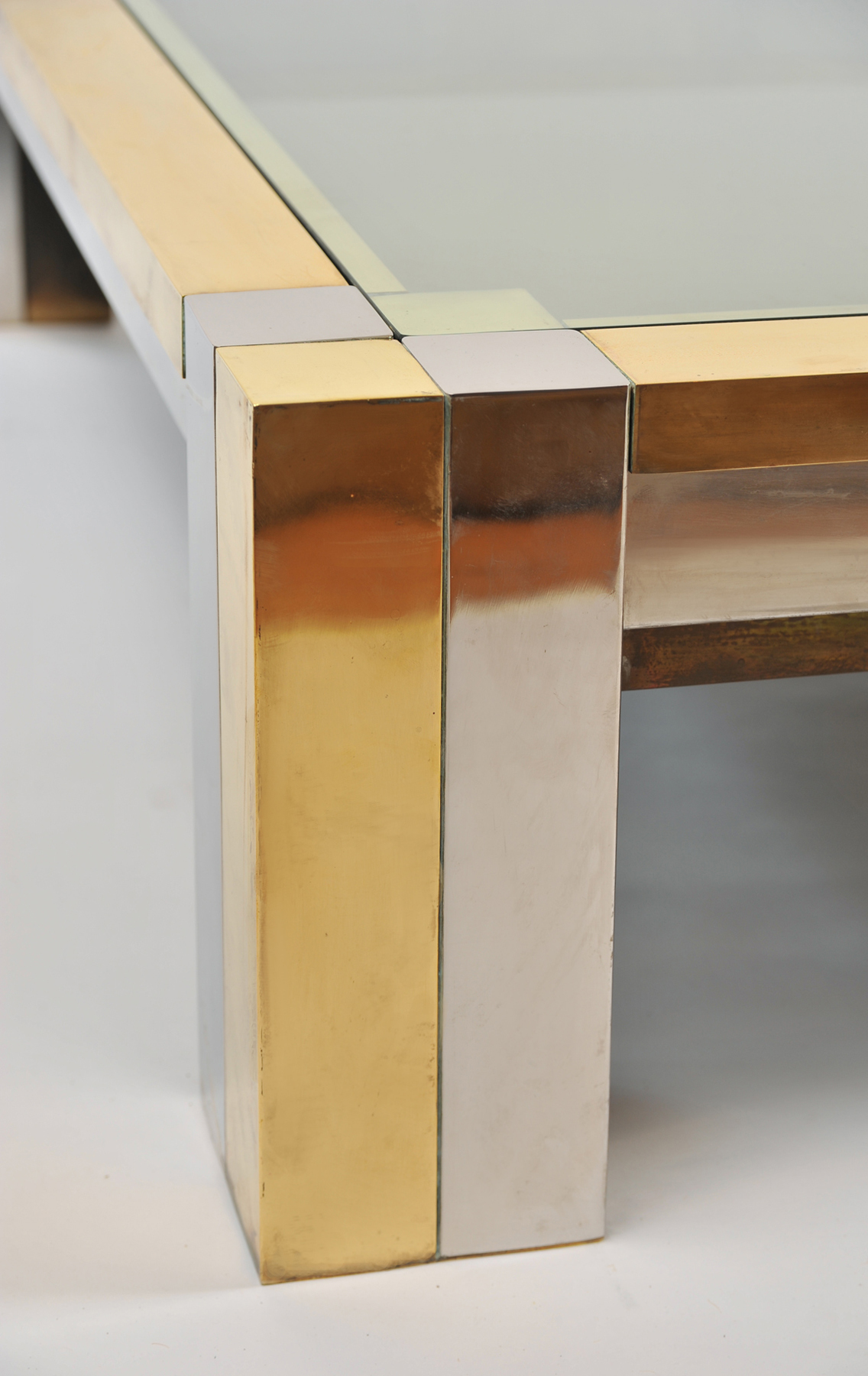 Brass Chrome Coffee Table 03