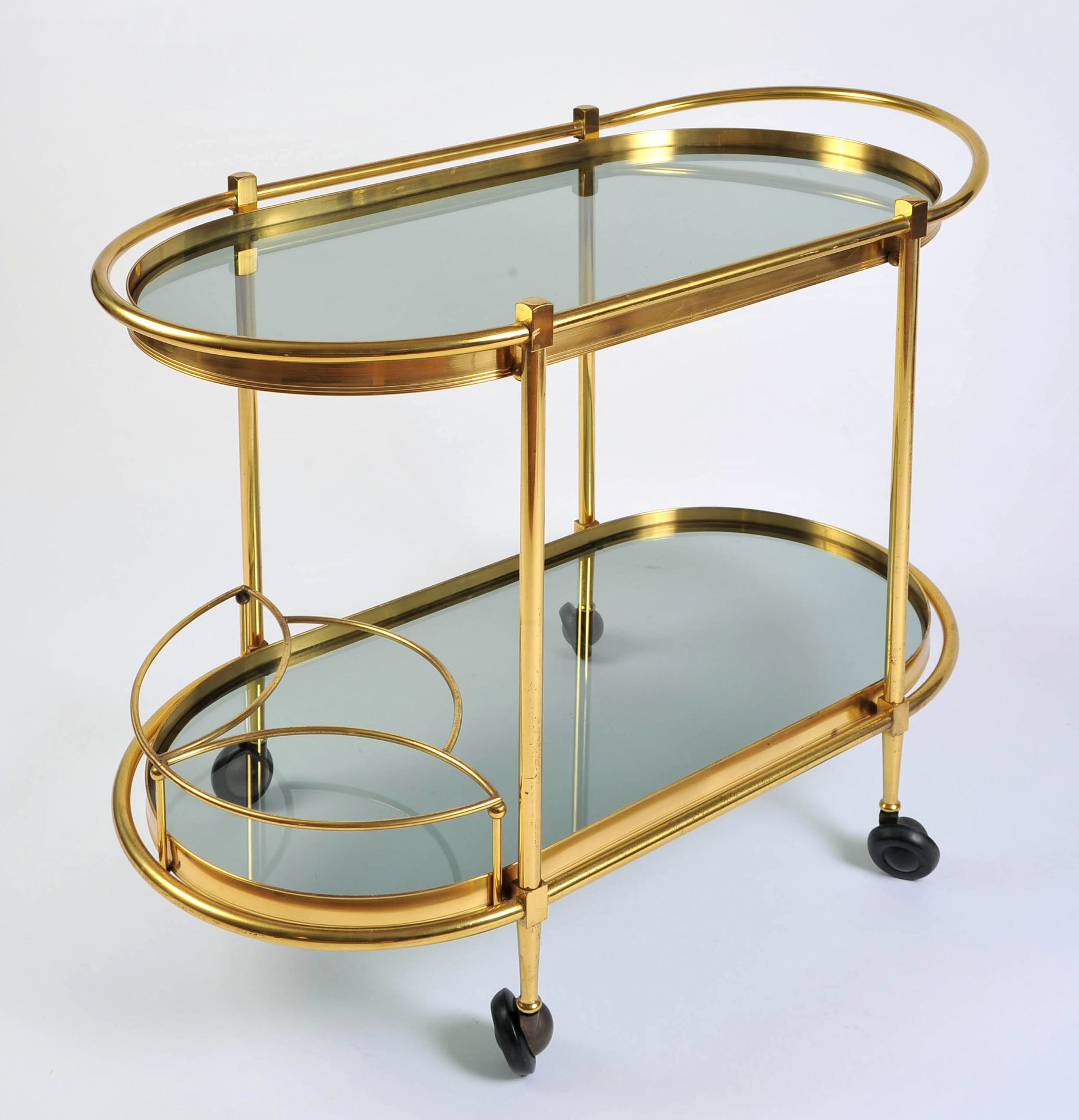 Brass Trolley Smoked Glass 02