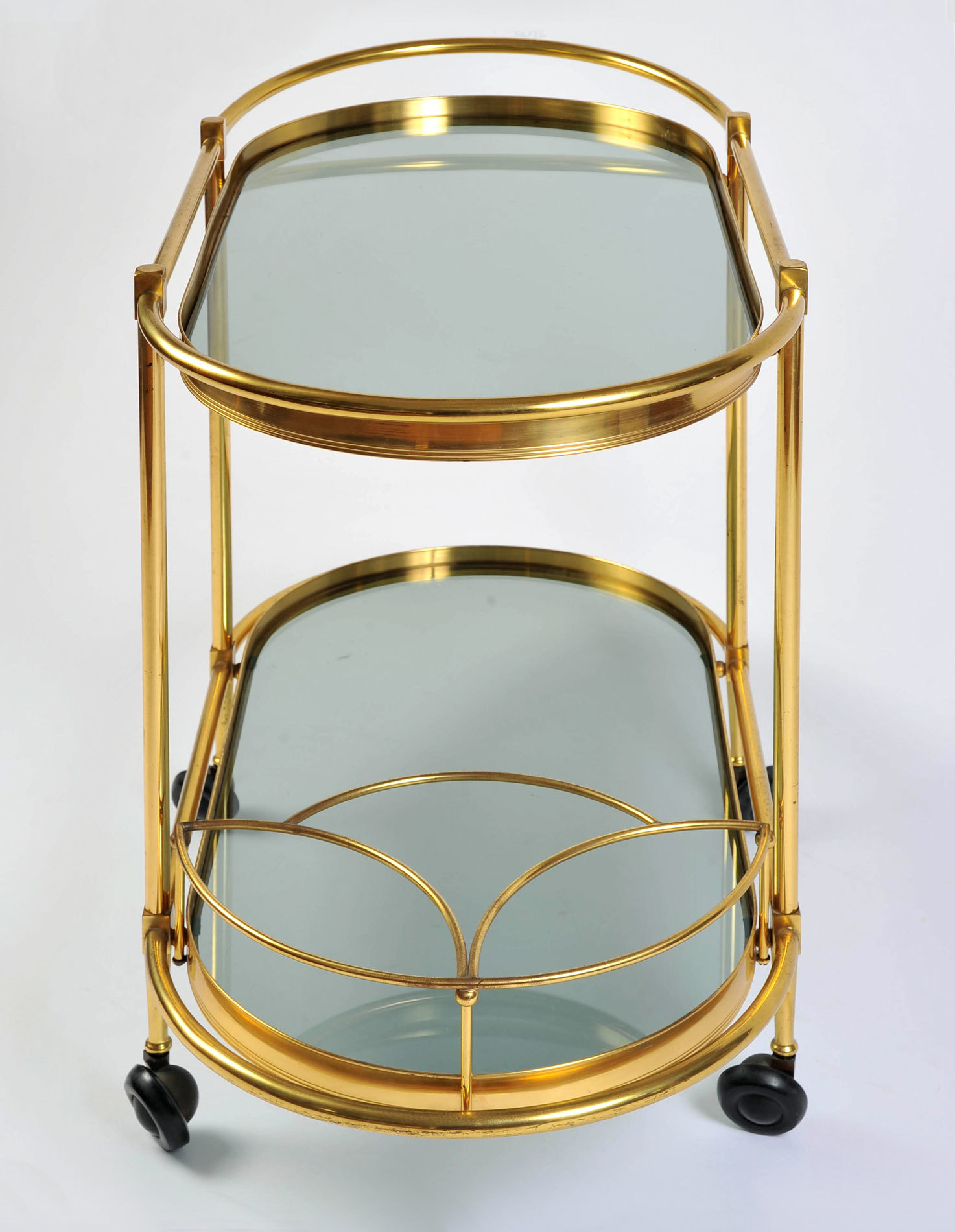 Brass Trolley Smoked Glass 03