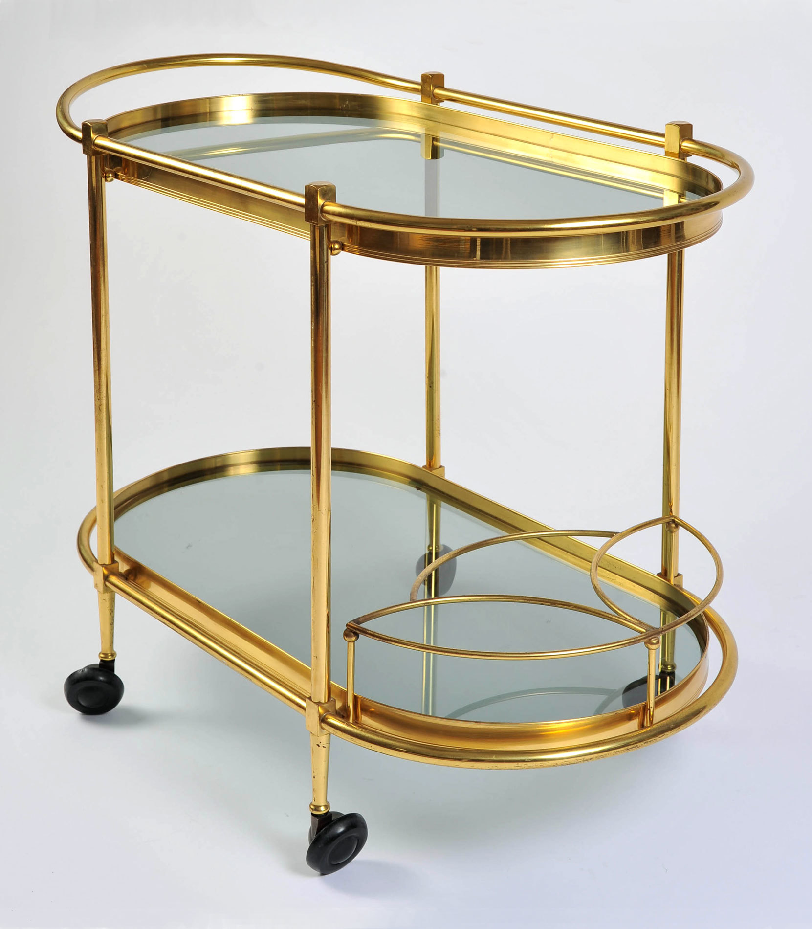 Brass Trolley Smoked Glass 04