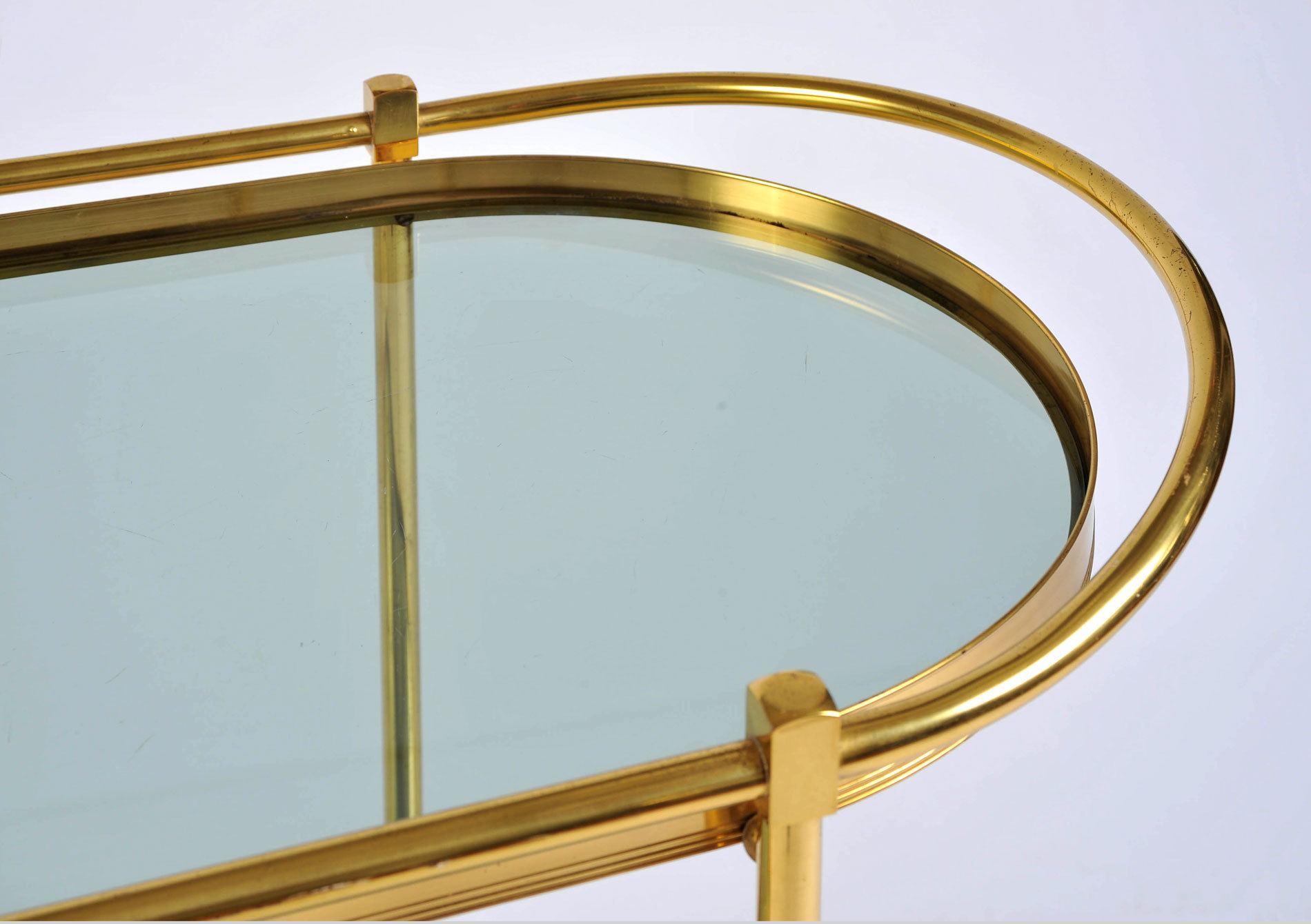 Brass Trolley Smoked Glass 05