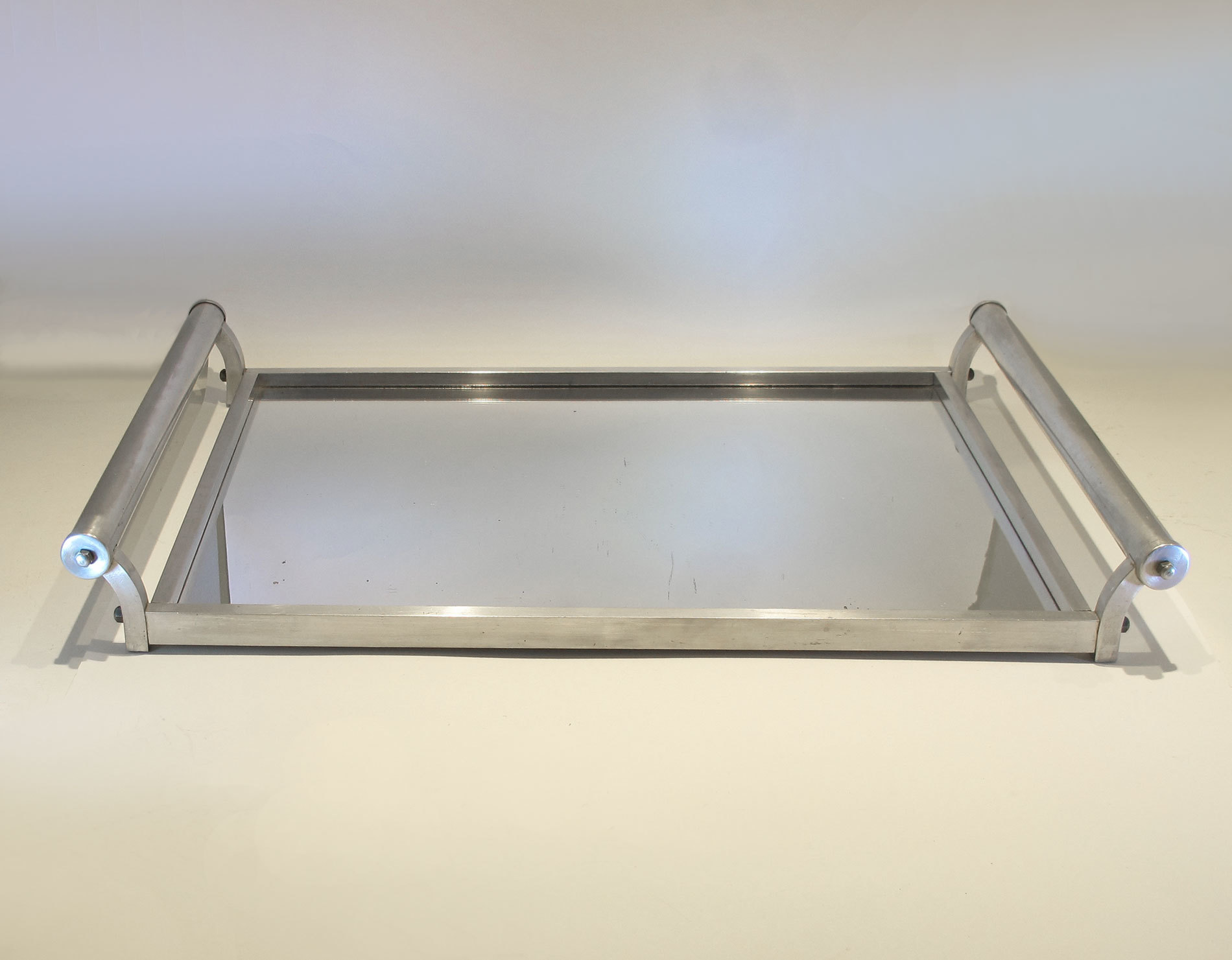 French Chrome Rectangular Tray 02