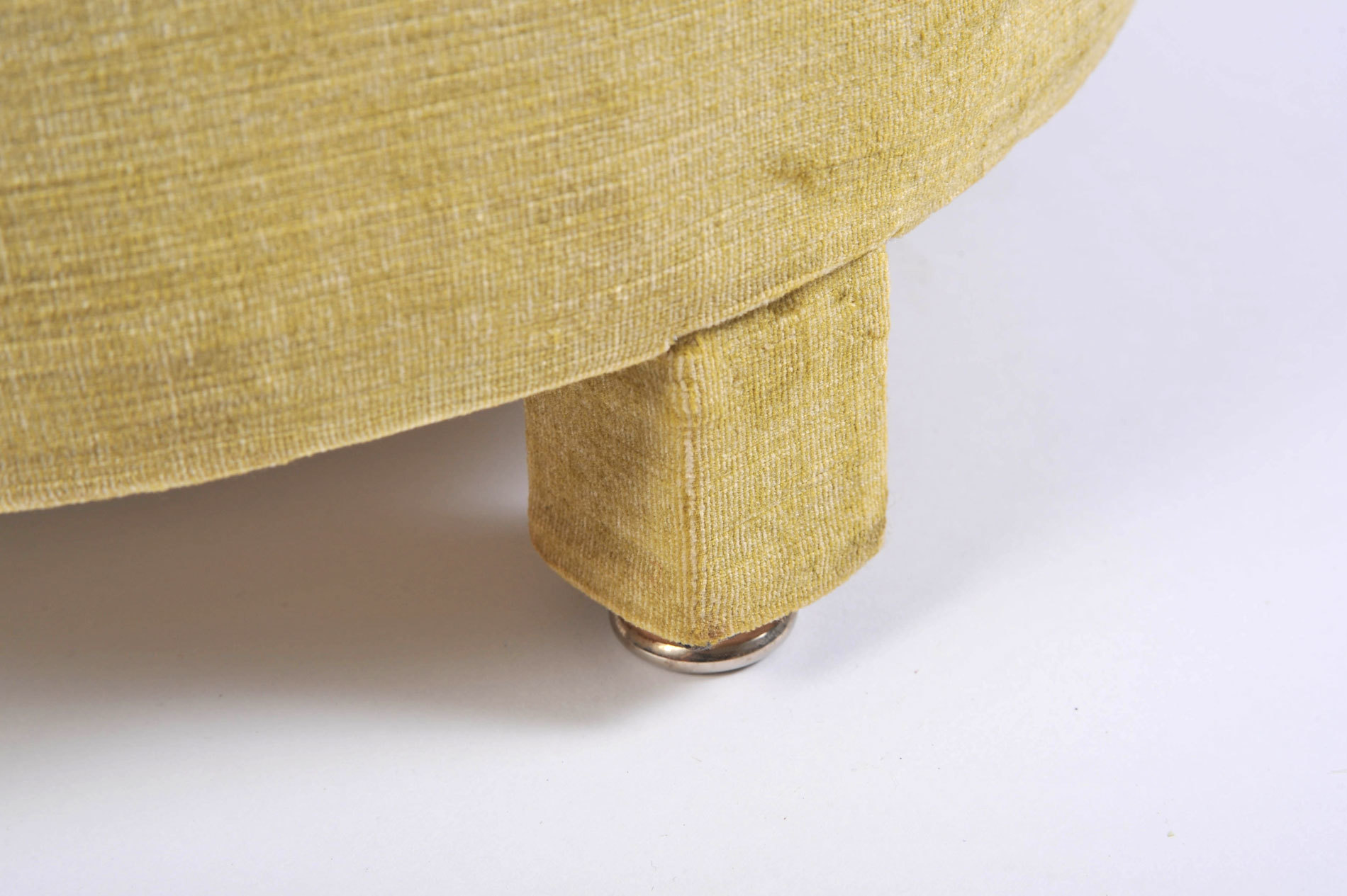 Green Yellow Upholstered Stool 06