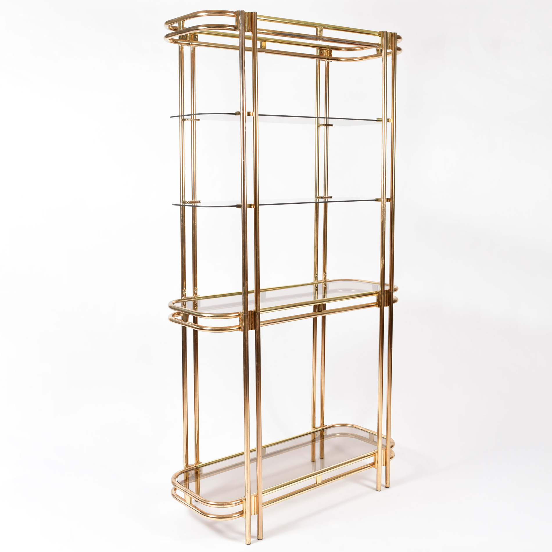 Hollywood Regency Brass Shelves 02