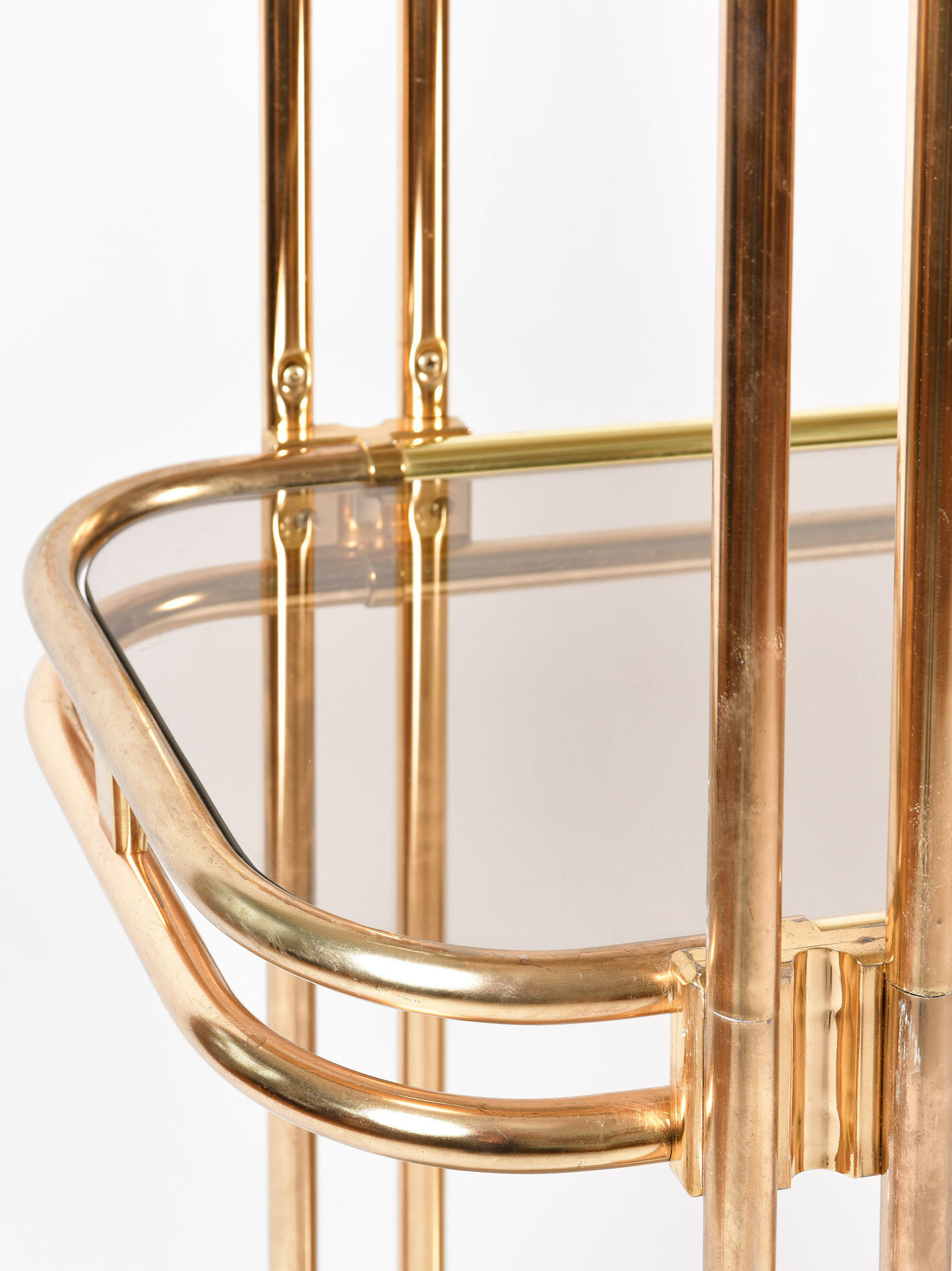 Hollywood Regency Brass Shelves 05