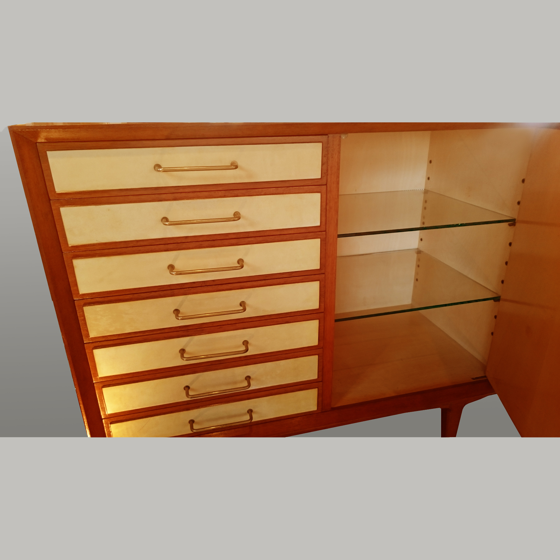The image for Italian Wooden Cabinet Detail Interior