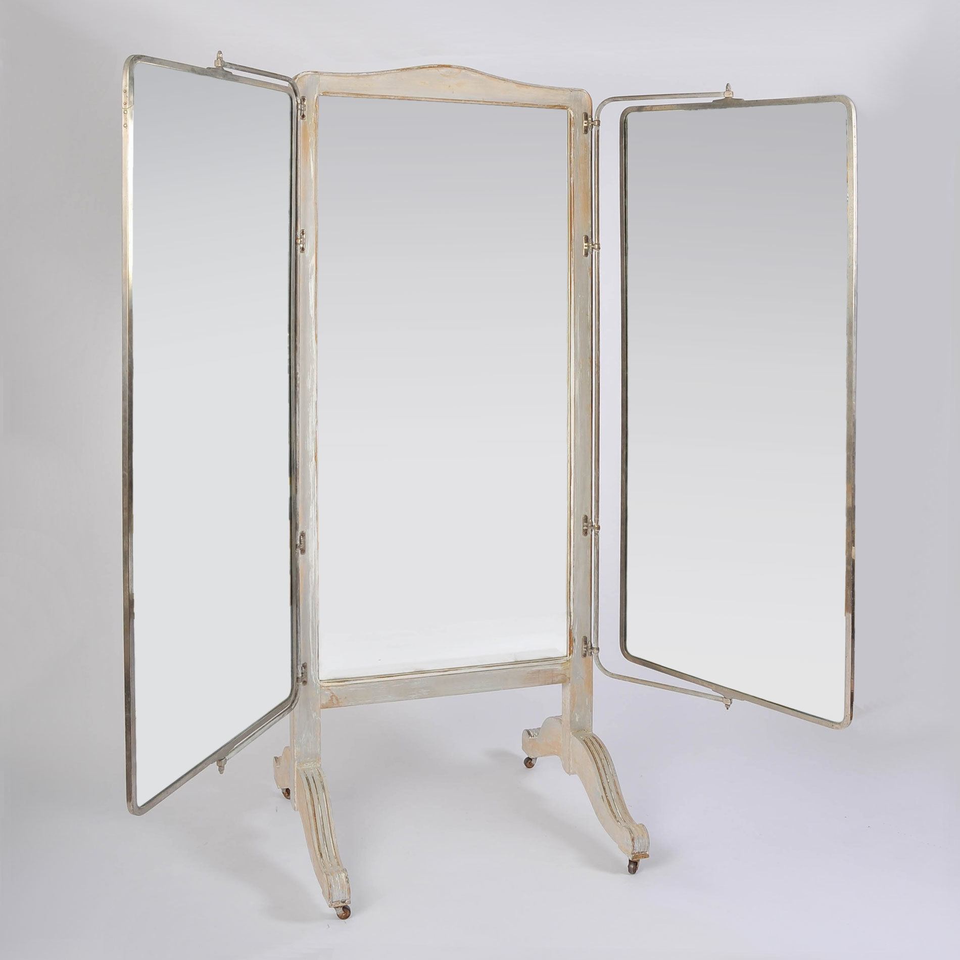 French 1930s Free Standing Triple Mirror Valerie Wade