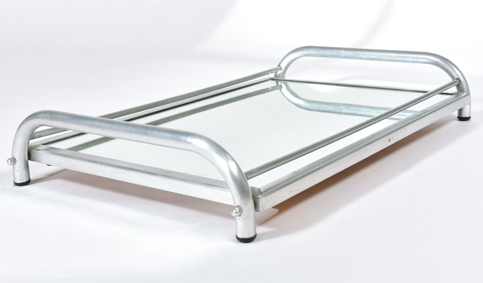 Large Chrome Mirrored Tray 03