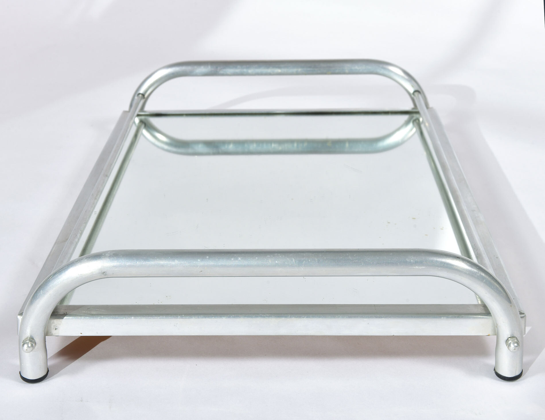 Large Chrome Mirrored Tray 04