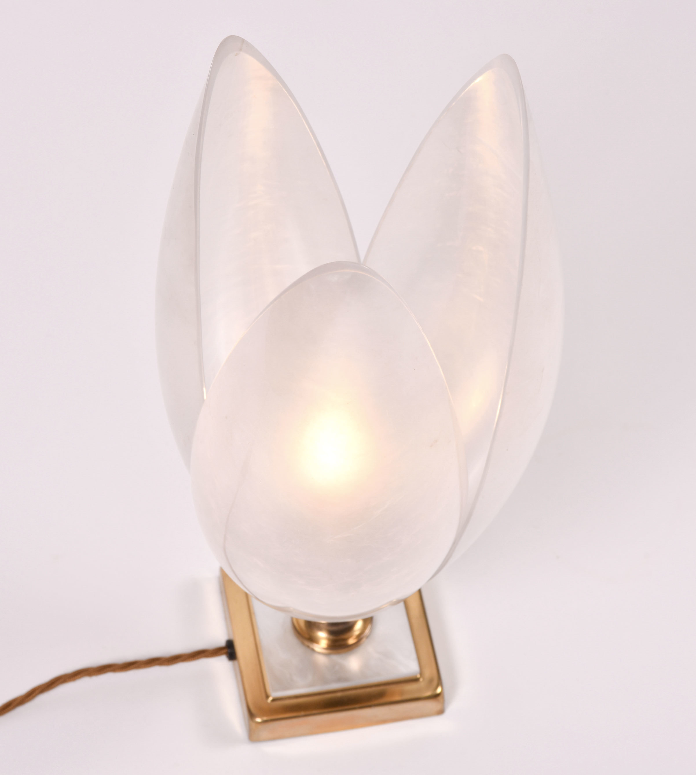 Lotus flower on sale table lamp