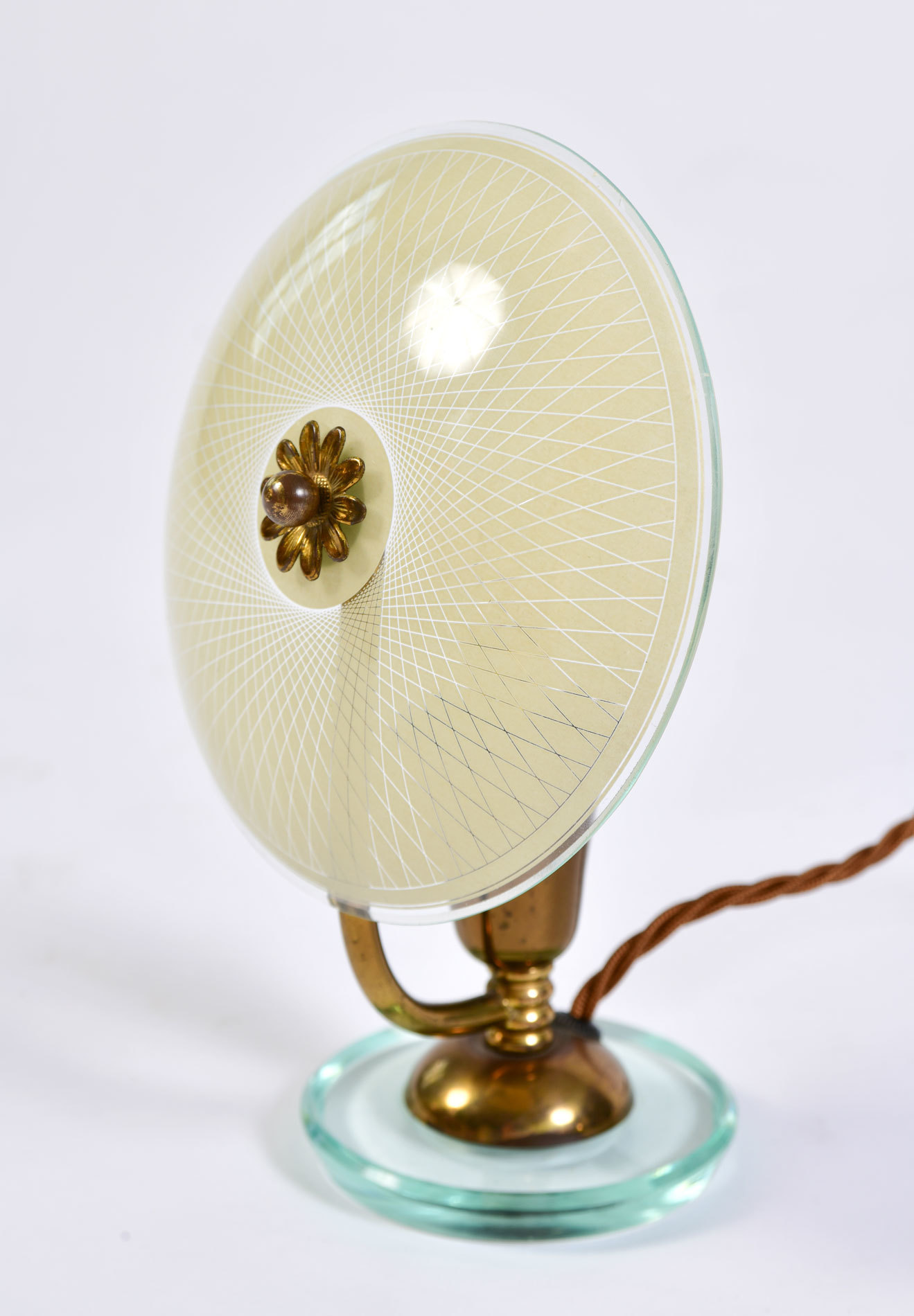 The image for Pair 1940S Flower Lamps 04