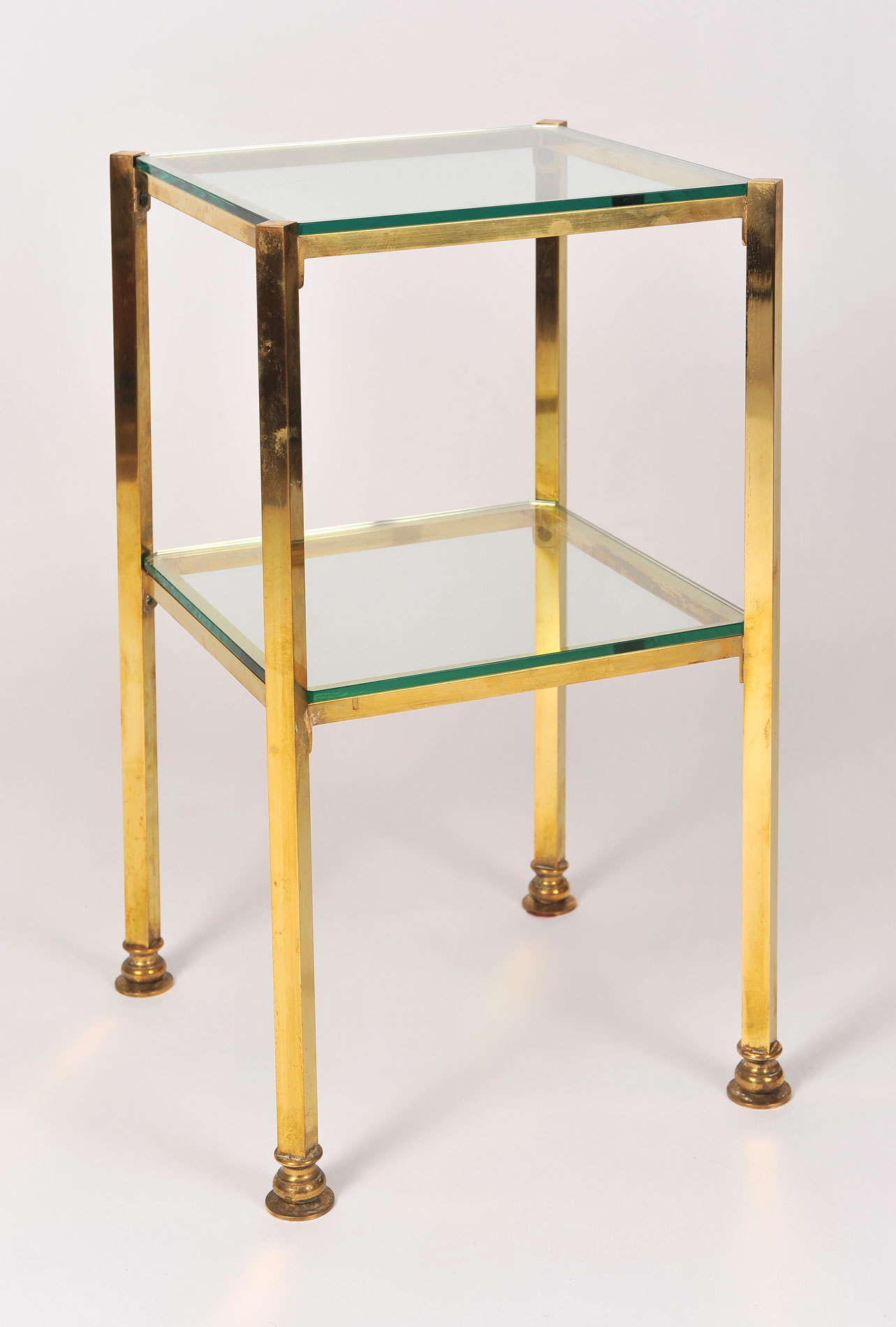 Pair Brass Side Tables 02