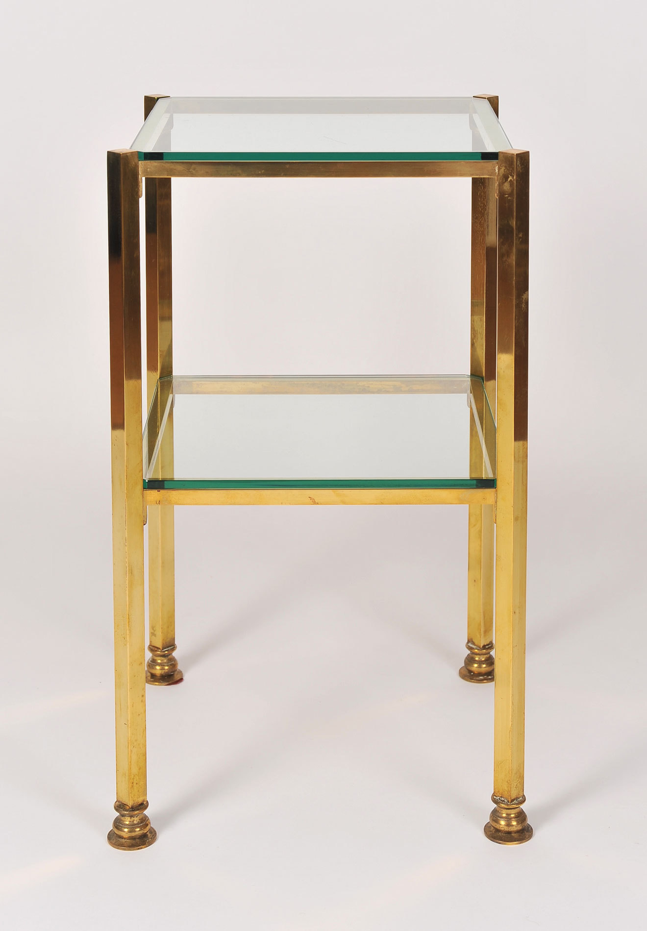 Pair Brass Side Tables 04