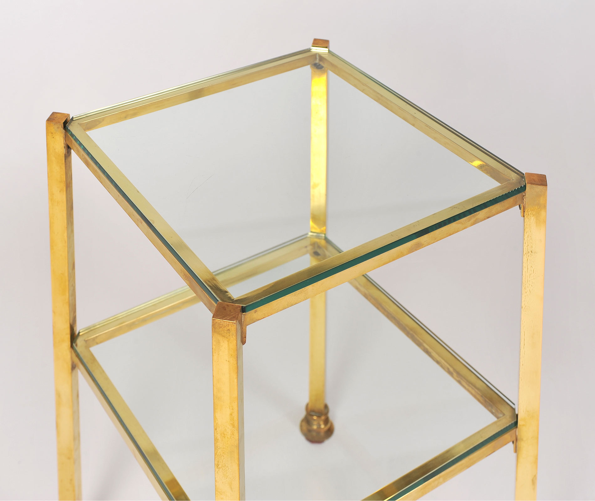 Pair Brass Side Tables 05