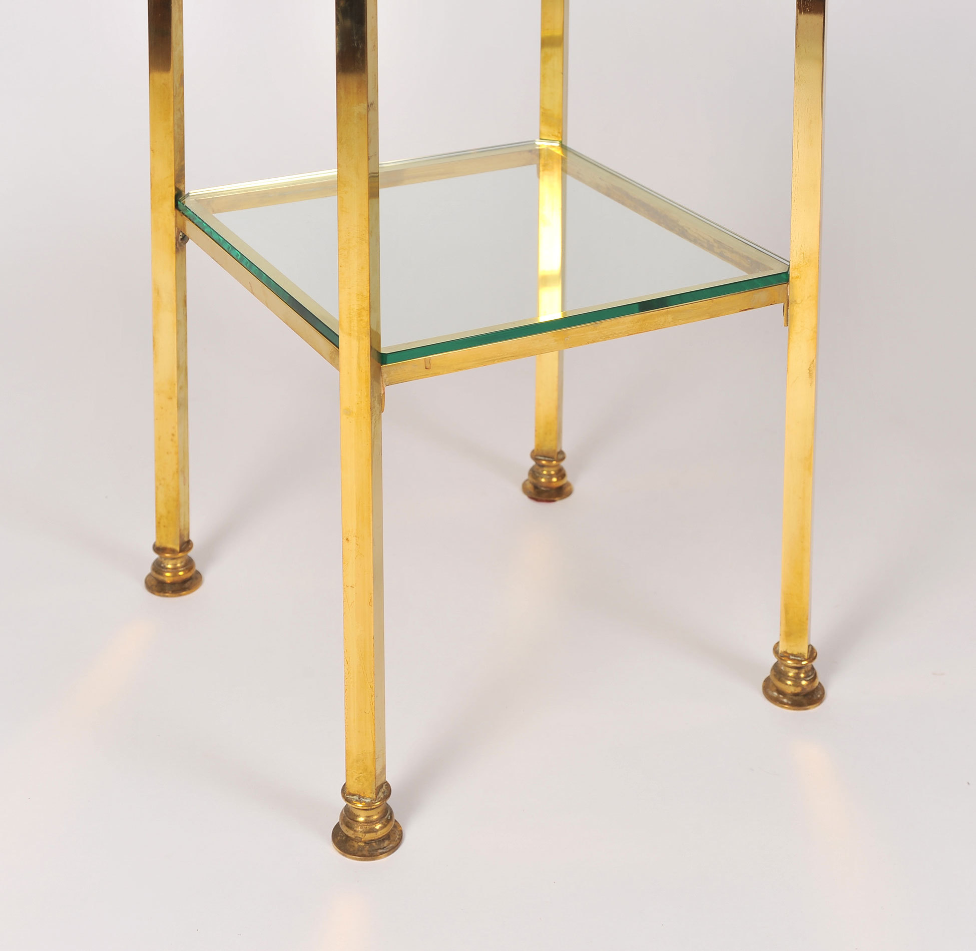 The image for Pair Brass Side Tables 06